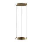 Suspension LED Edge Round en laiton, Ø 40 cm, Smart - Light-Point