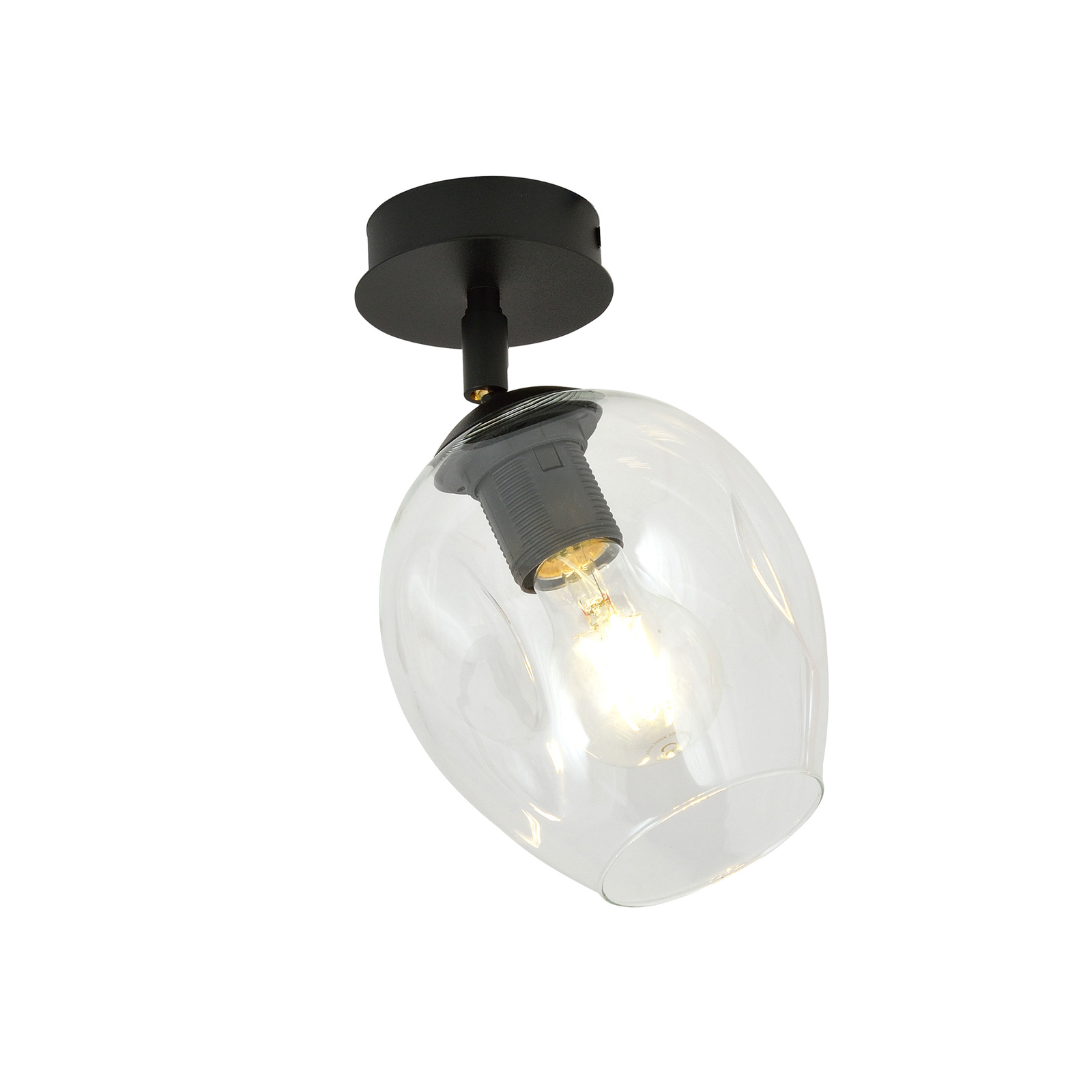 Plafondlamp Flow 1 1-lamp transparant