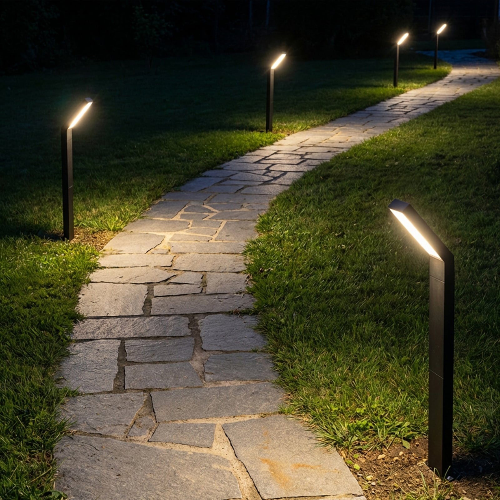 LED sončna luč za osvetlitev tal 3796015, črna, plastika, CCT