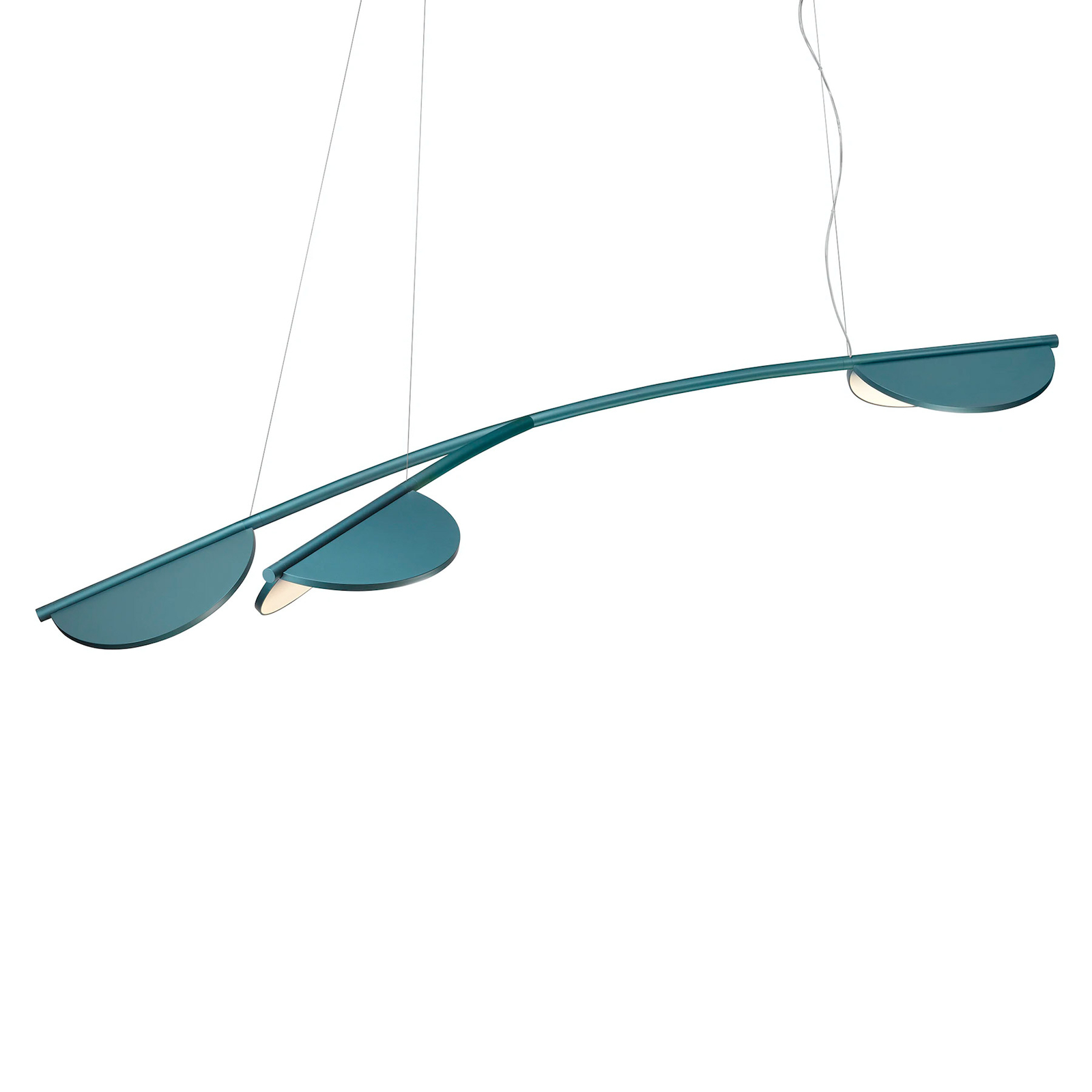 FLOS Almendra Organic hanging light, three-bulb