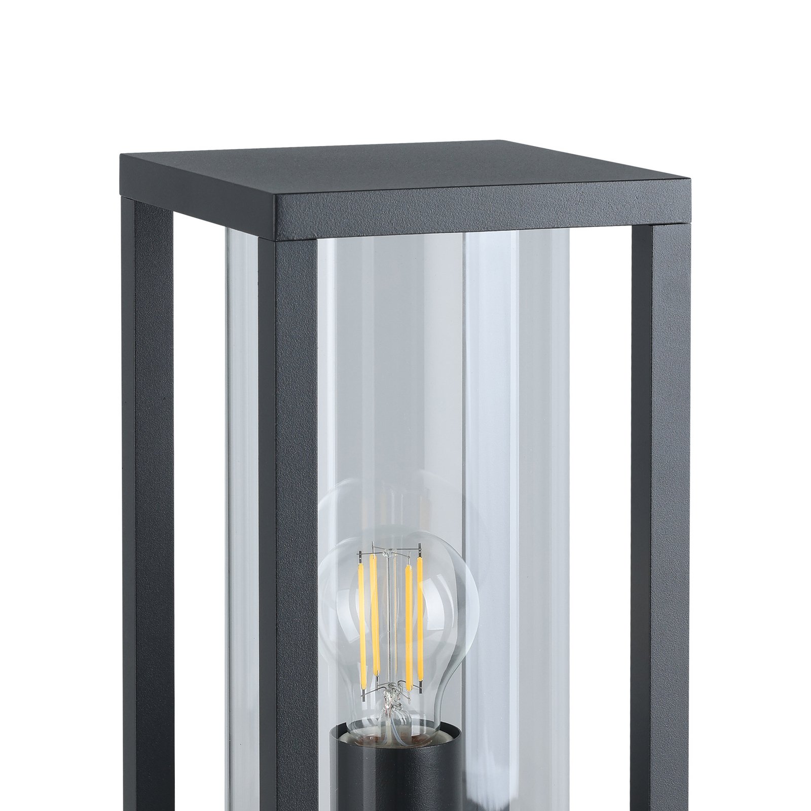 Außenwandlampe Cascinetta, Breite 15 cm, schwarz, Metall