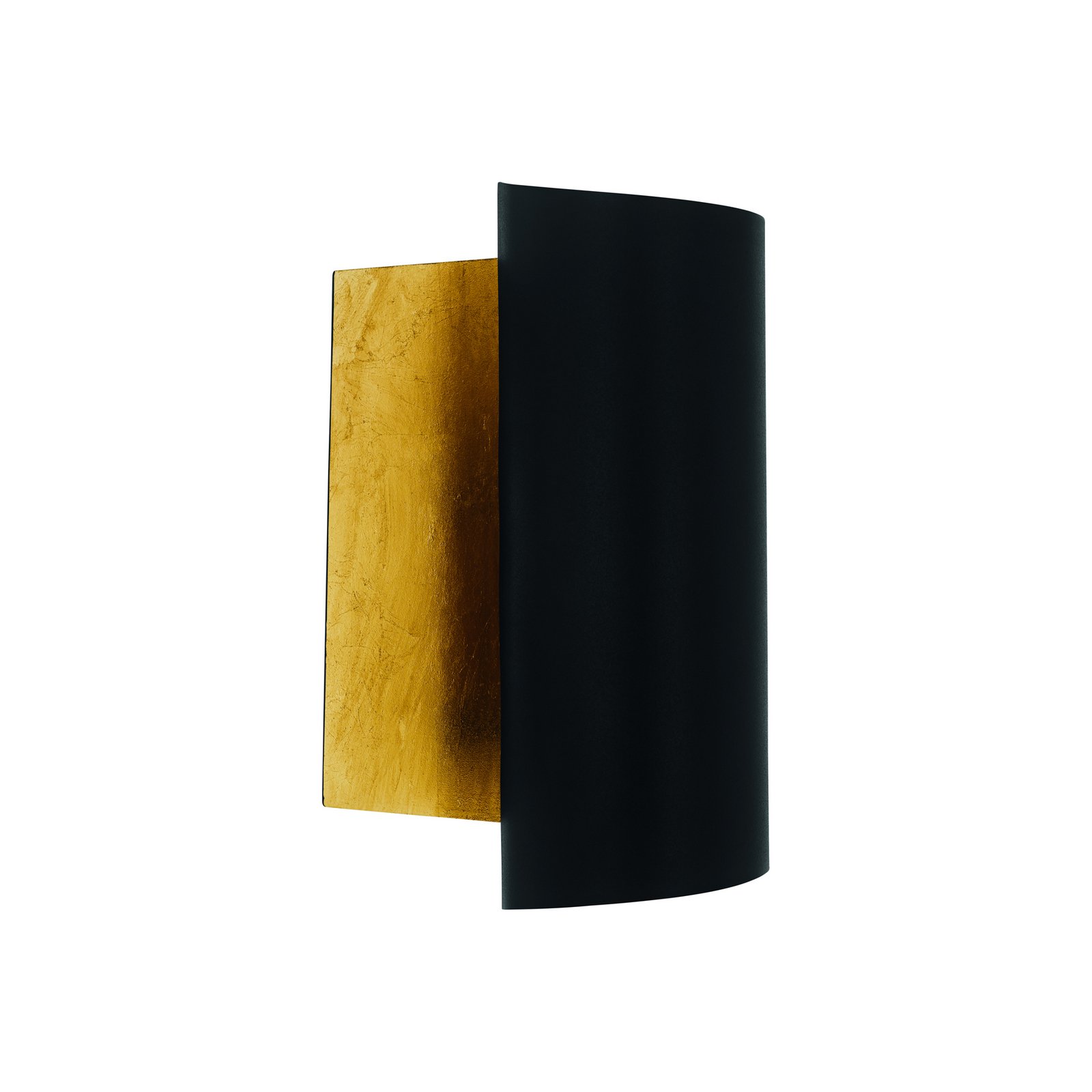 Falicetto sienas lampa, melna/zelta krāsa