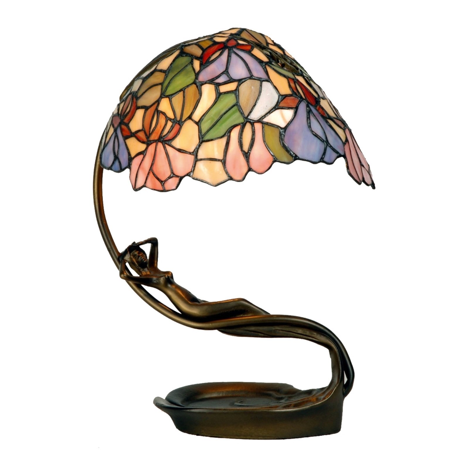 Eve excellent bordlampe i Tiffany-stil