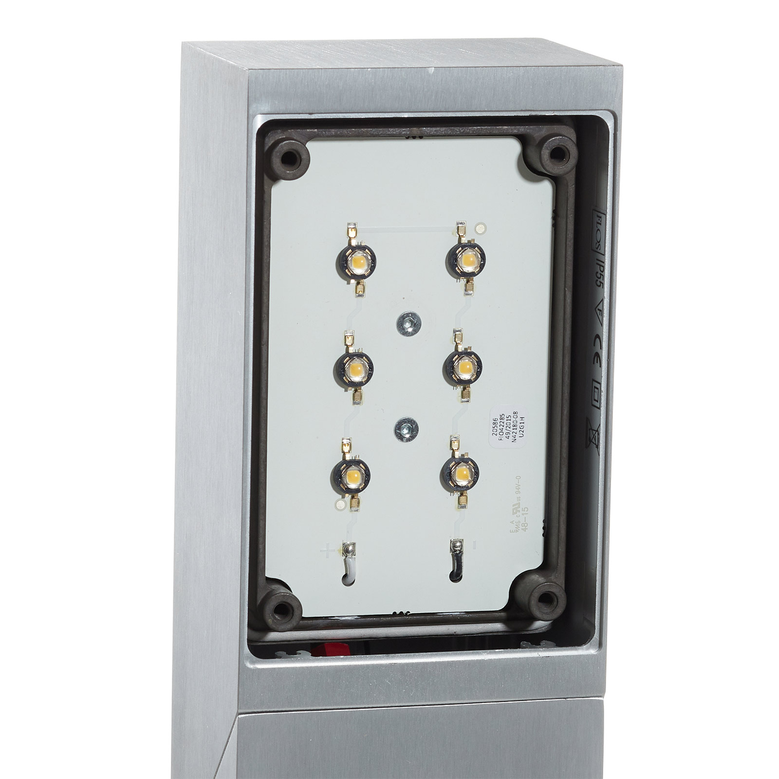 FLOS Adj LED 1 - LED āra sienas gaisma, anodēts alumīnijs.