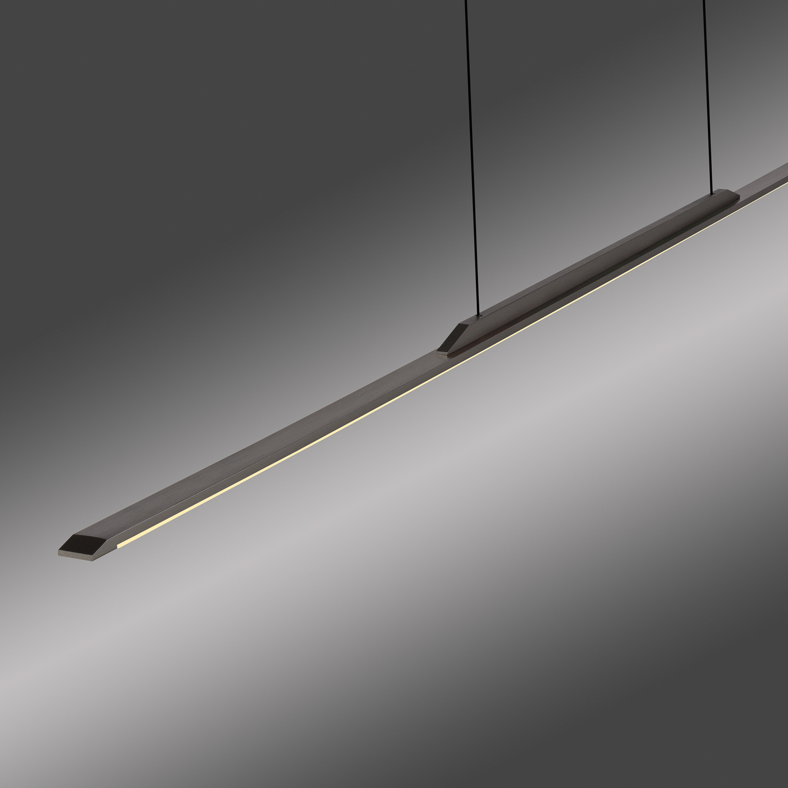 Suspension LED Surface, grise, 125 cm, aluminium, 3 000 K - PURE Suspension LED Surface, grise, 125 cm, aluminium, 3 000 K - PURE