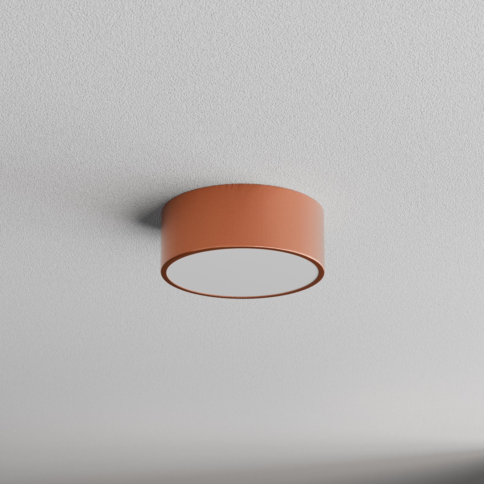 Cleo ceiling light, copper-coloured, Ø 20 cm, metal, IP54