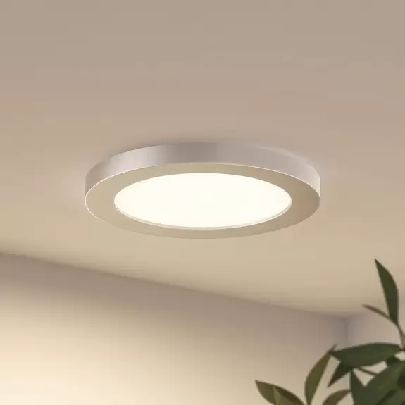 Lampenwelt Prios Aureka LED-Deckenlampe, Einbau, 22,5 cm