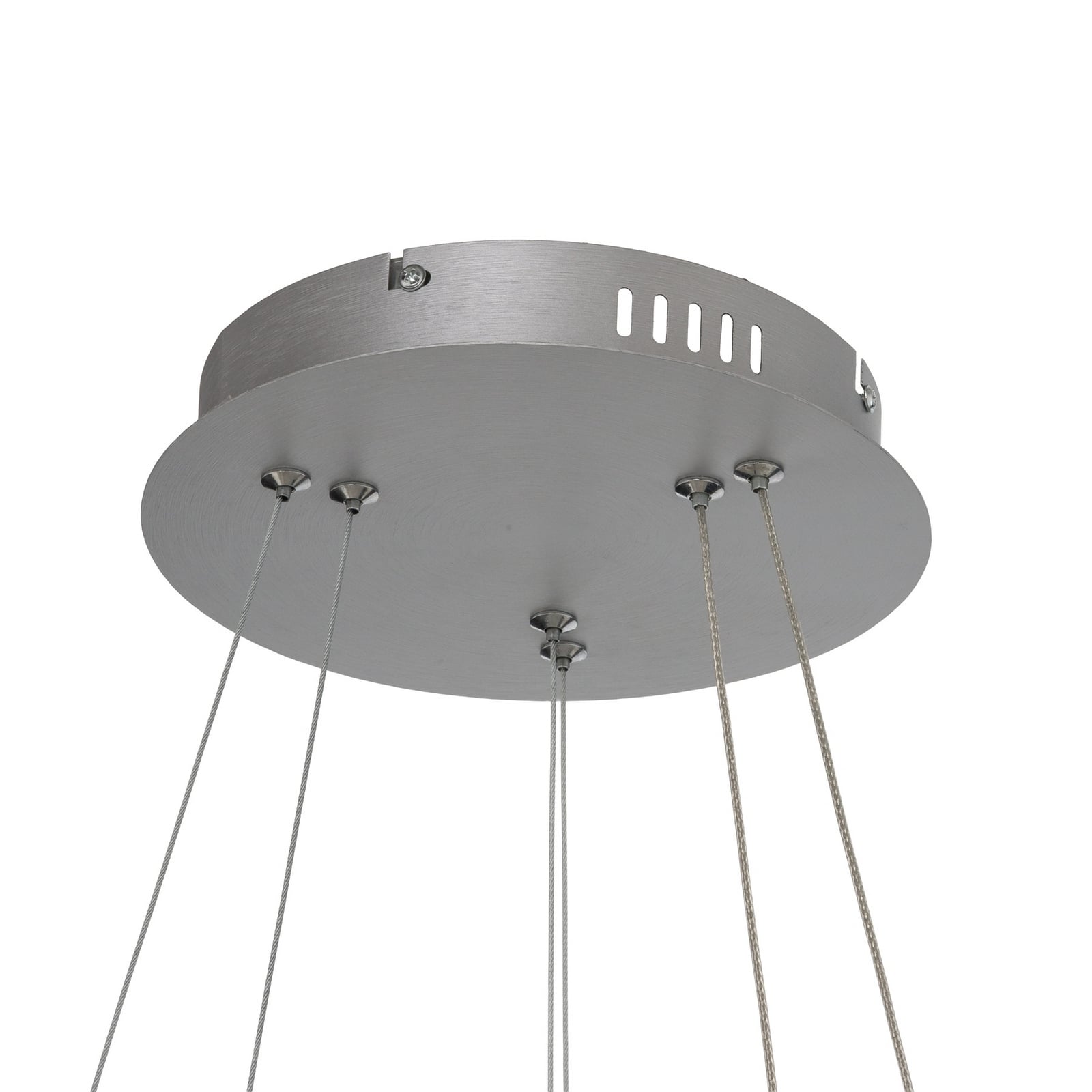 Żyrandol LED Gala, srebrny, metal, Ø 60 cm, 4000 K Żyrandol LED Gala, srebrny, metal, Ø 60 cm, 4000 K
