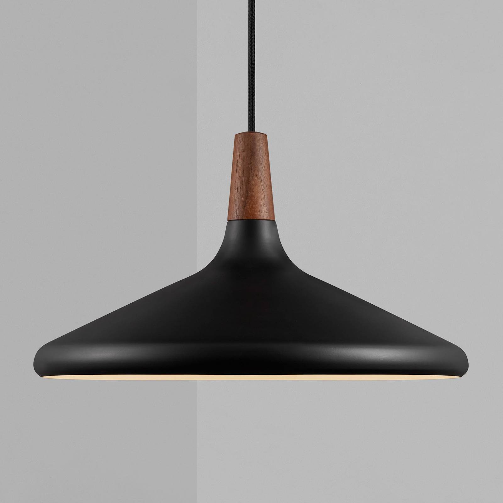 Lampa wisząca Nori Ø 39 cm, czarna