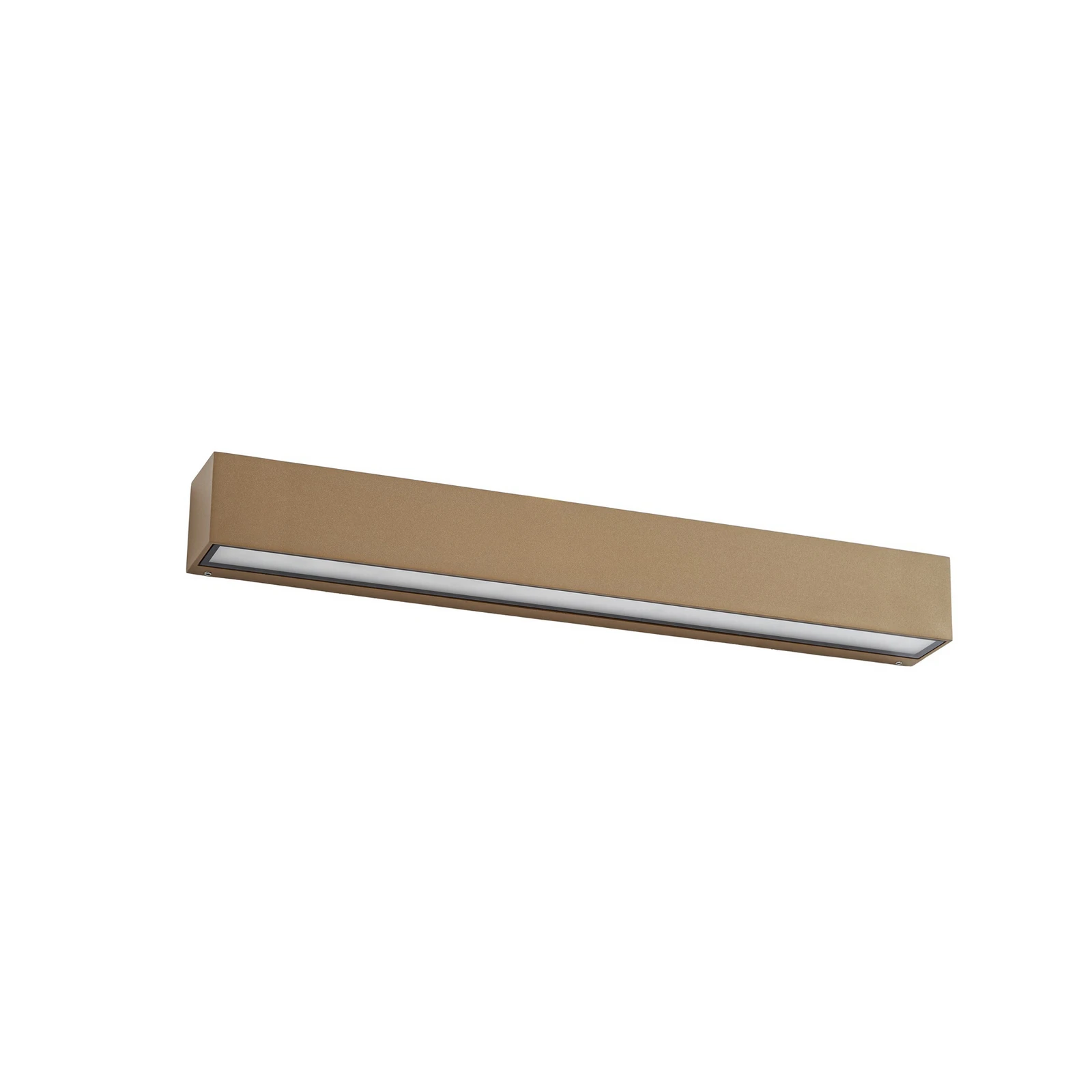 Lucande LED-Außenwandleuchte Lengo, 50cm, braun, down, 3000K