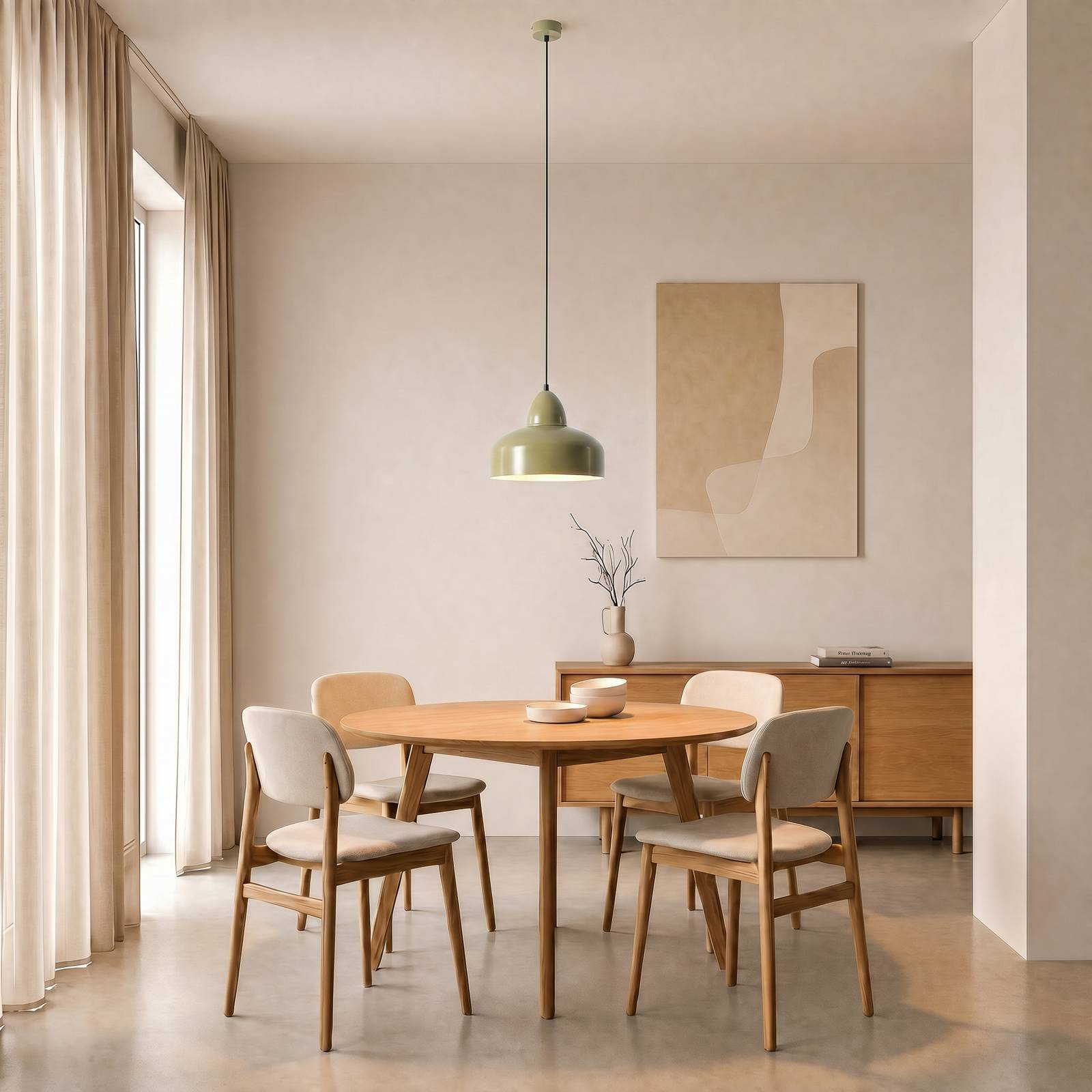ALDEX Hanglamp Mille, 1-lamp, pistache