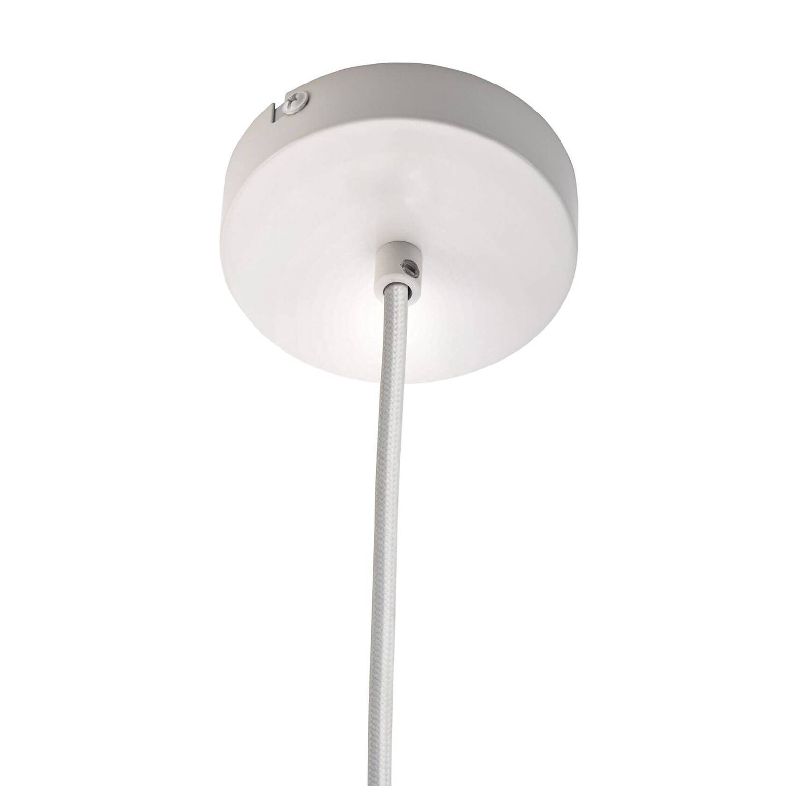 Lampa wisząca Pauleen Pure Shine, biały/drewno