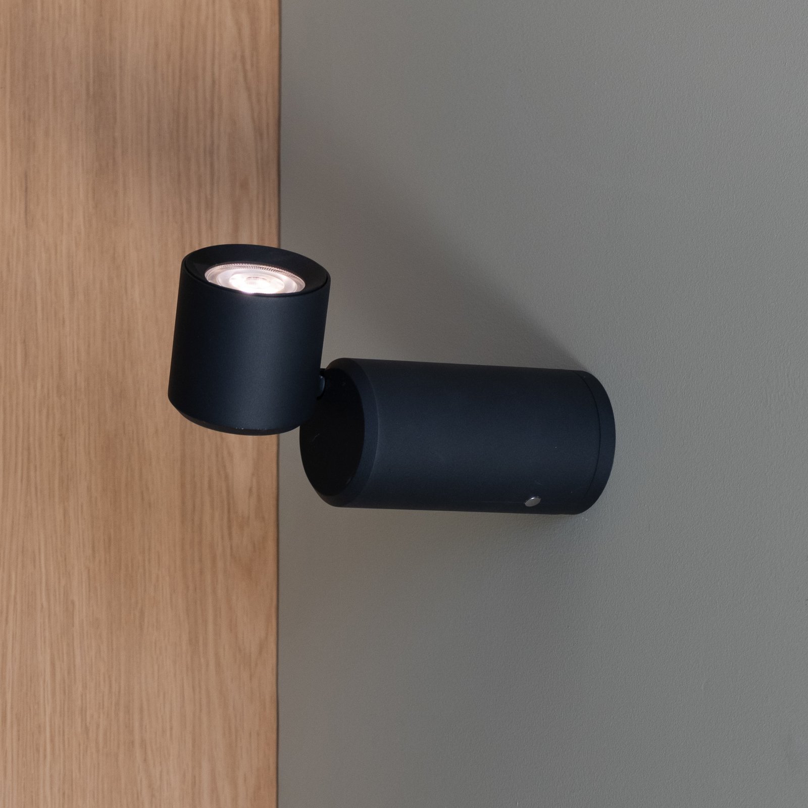 IT'S ABOUT ROMI LED-Akkutischlampe Milan, schwarz, 19 cm