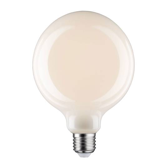 LED globe bulb E27 6W G125 Fil 2,700K opal dimmable