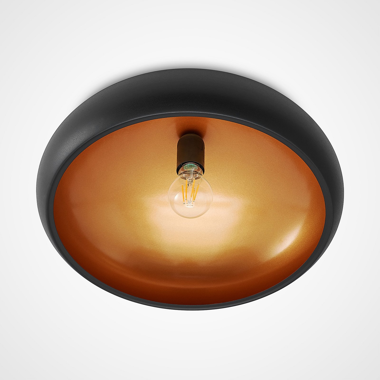 Gerwina Plafonnier Black/Gold - Lindby
