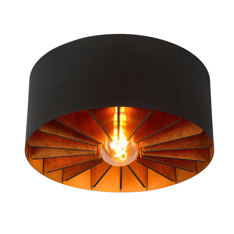 Lampa sufitowa Zidane w kolorze czarnym/złotym