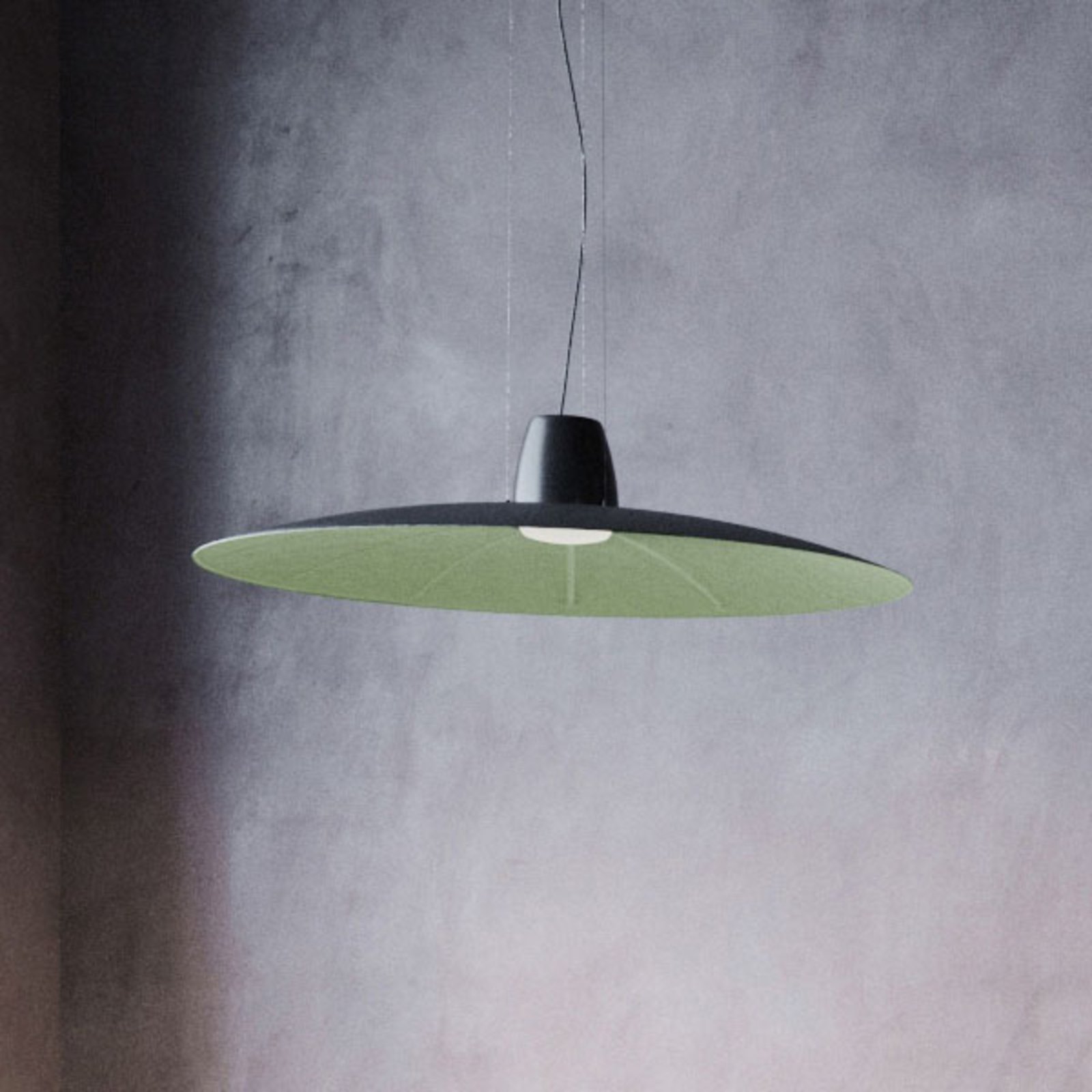 Martinelli Luce Lent LED hanglamp, groen