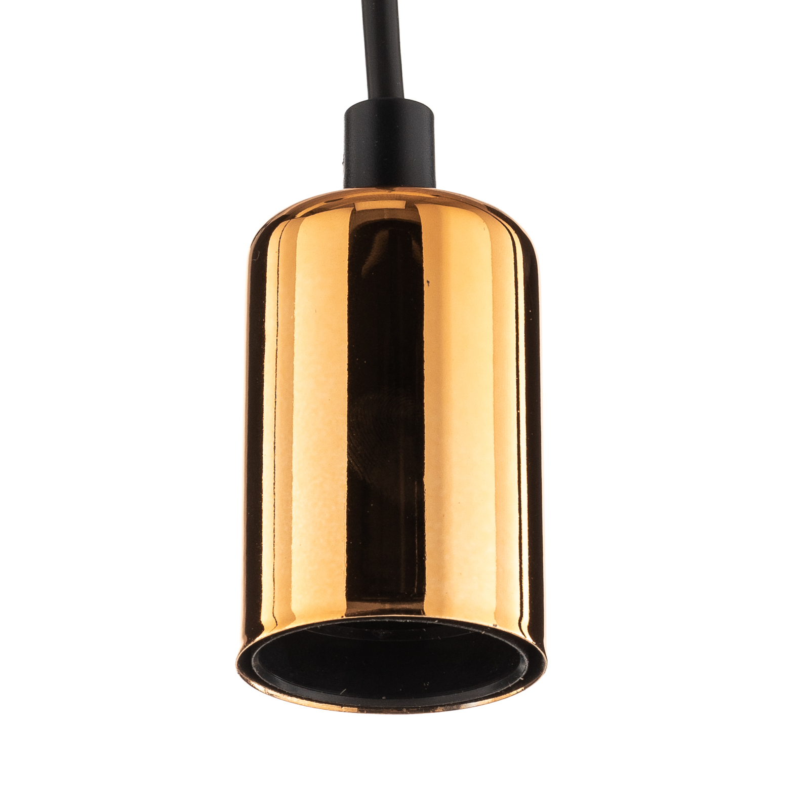 Spark 1 pendant lamp one-bulb, black/copper