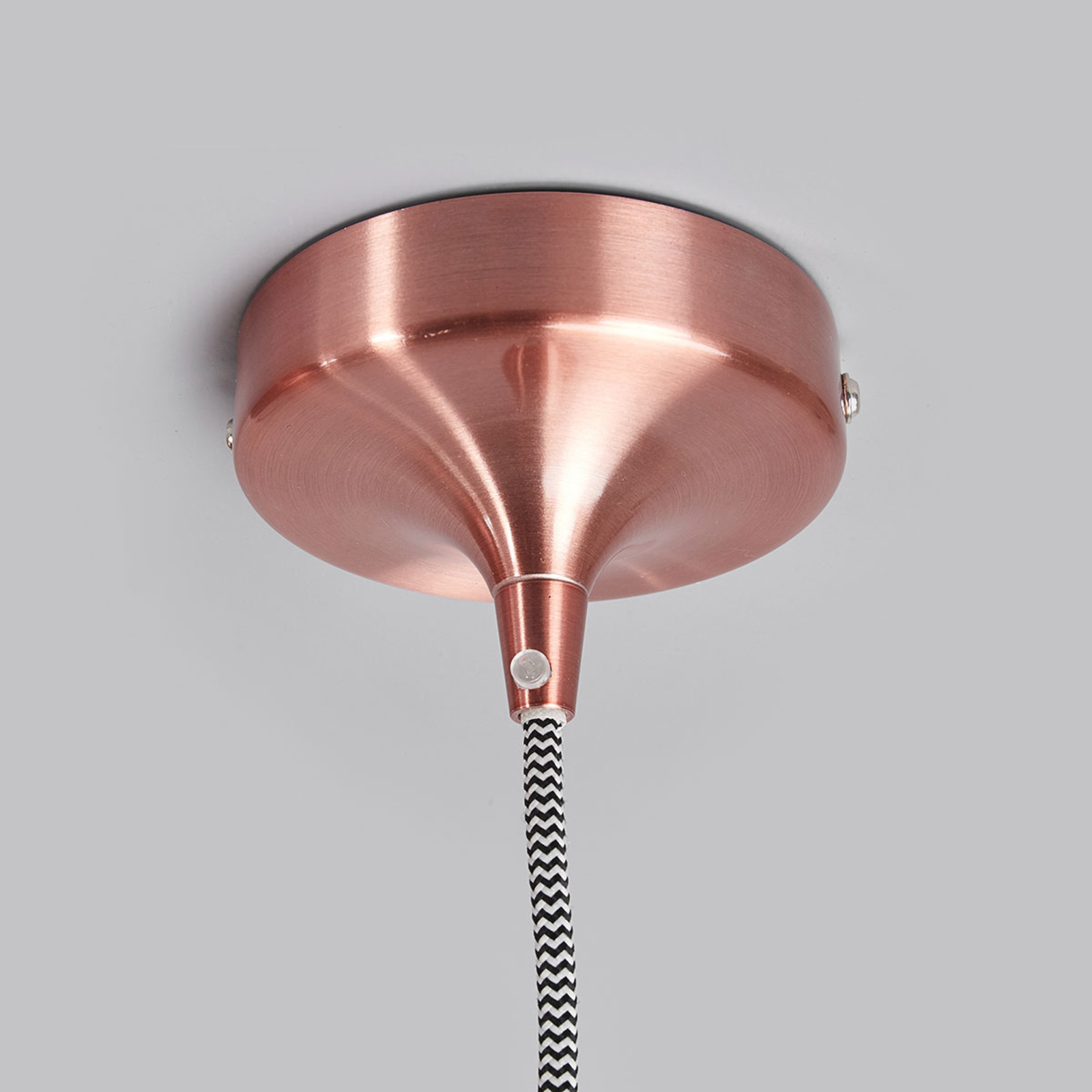 Vibrant pendant light, Ø 26 cm, metallic pink