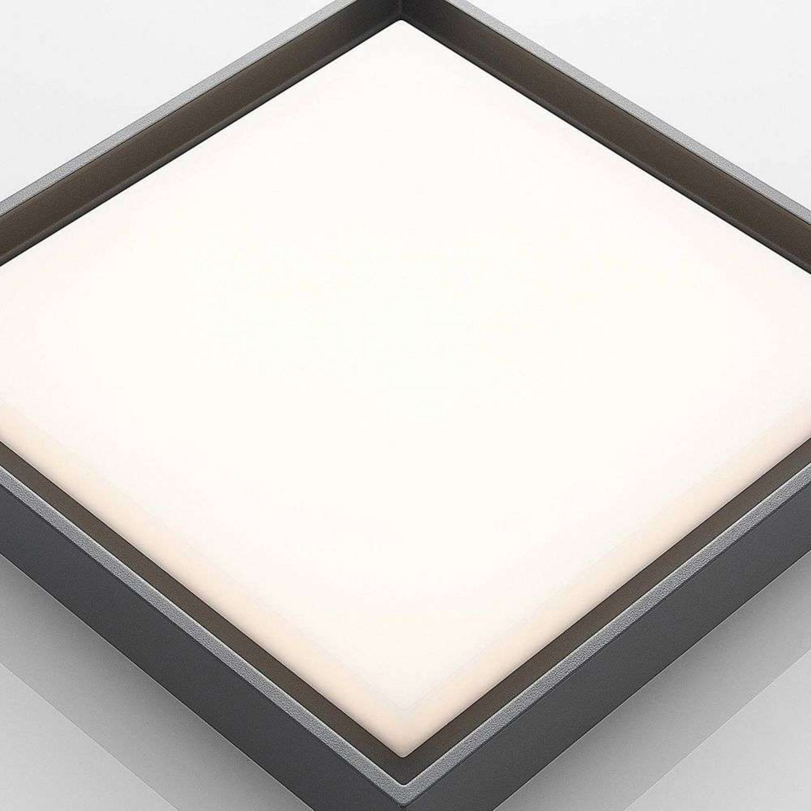 Birta LED Square Plafonieră de Exterior 34x34 Dark Grey - Lucande