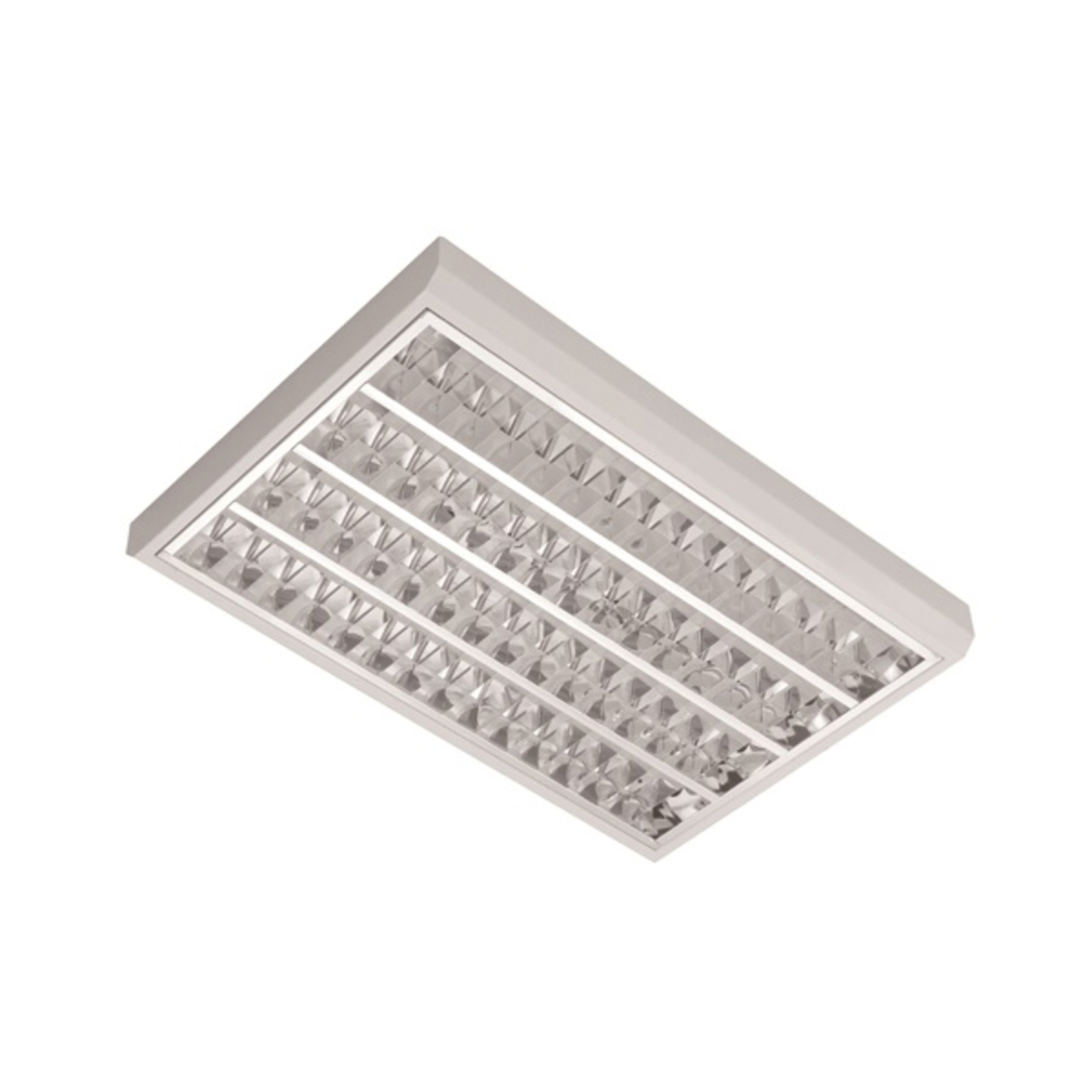 EGG LED louvre light UGR 39 W 4,000 K, for Workroom / Office, steel, aluminium, 39 W, energy efficiency: A+, L: 60 cm, W: 40 cm, H: 5.2 cm