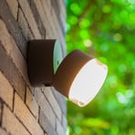 Candeeiro de parede exterior LED Dropsi, RGBW controlável de forma