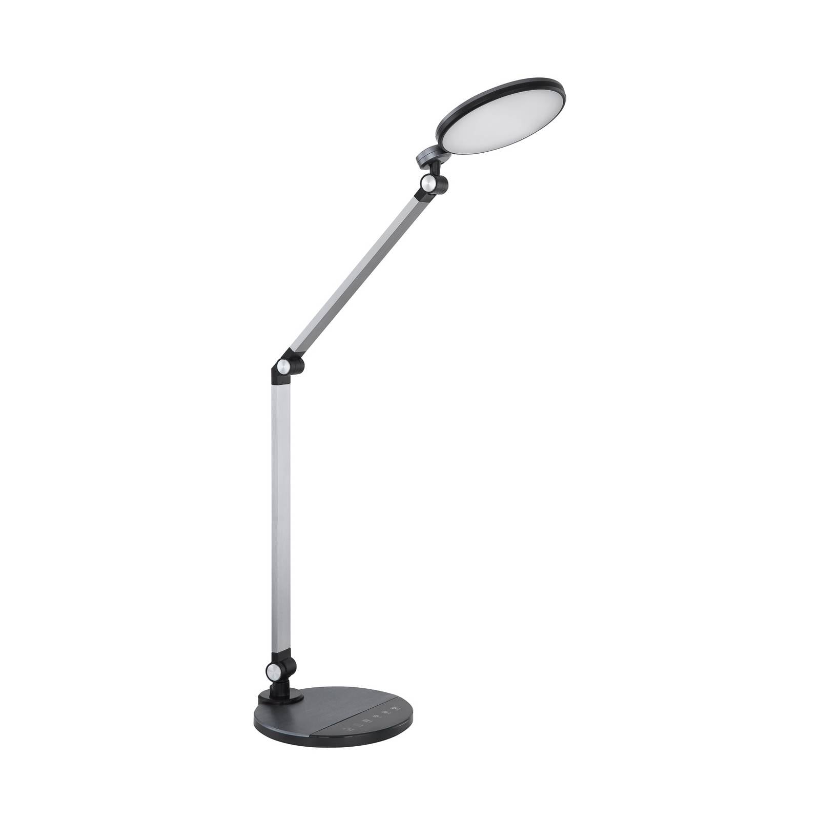 LED-Schreibtischleuchte Konsti, Höhe 90 cm, schwarz, Metall