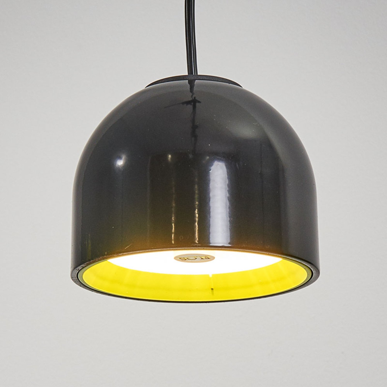 FLOS Wan S - black pendant light, small