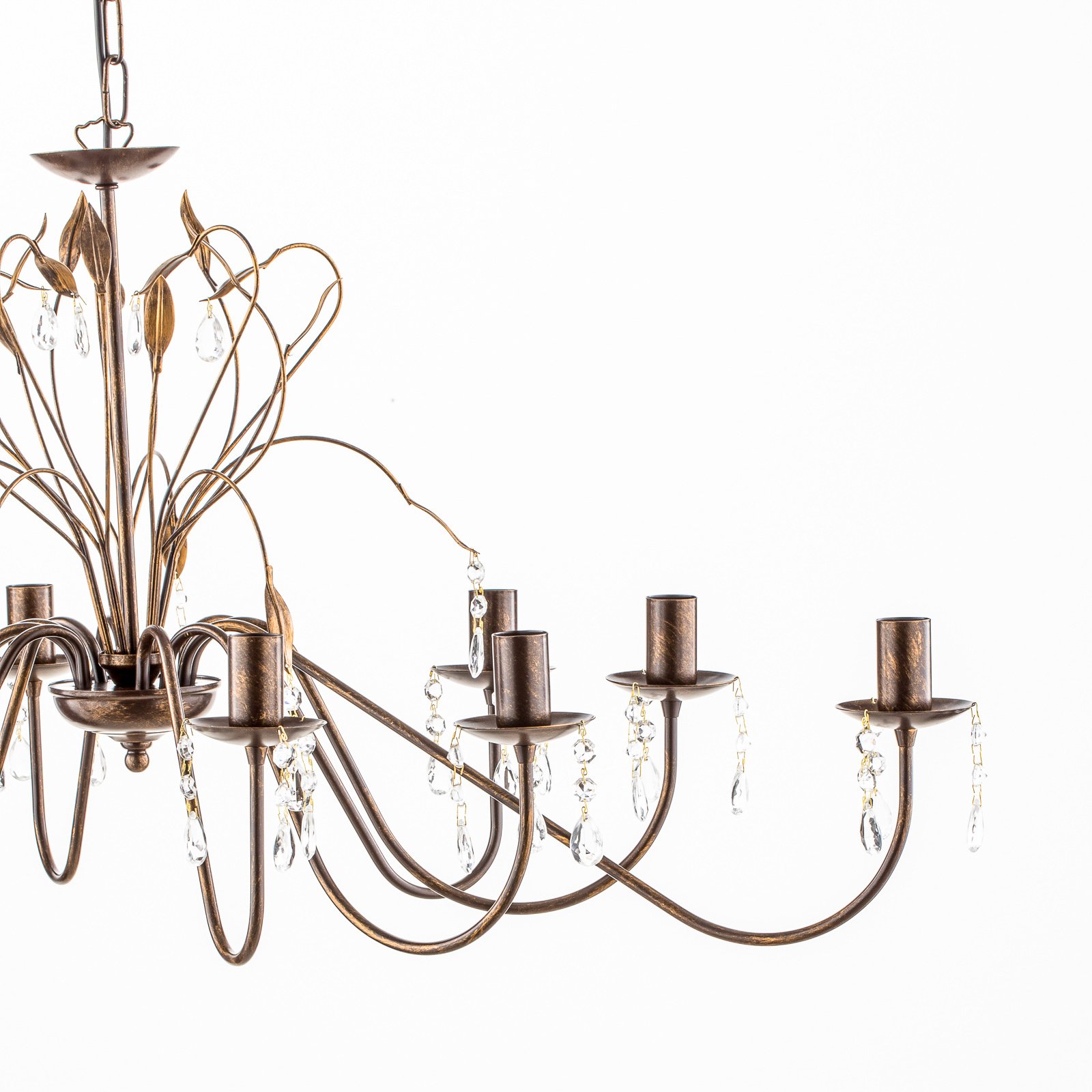 Oval chandelier Campana, 110 cm