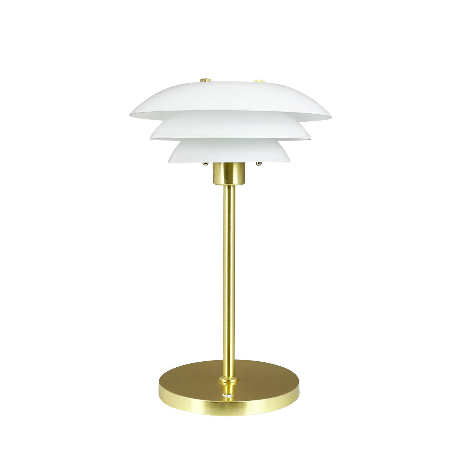 Candeeiro de mesa LED recarregável DL20 da Dyberg Larsen, altura 30 cm, vidro