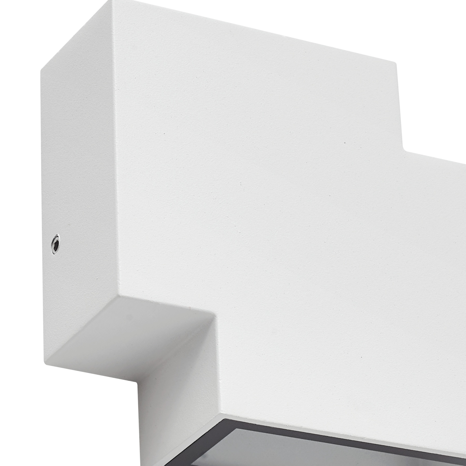 Applique d'extérieur LED Lindby Fendir, blanc, aluminium, 10,5 cm