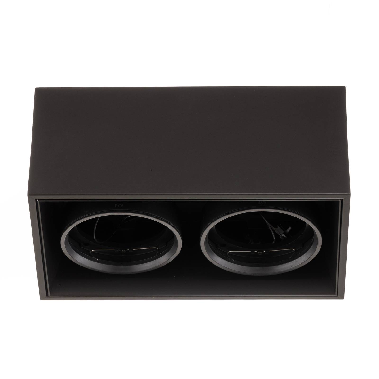 FLOS Compass Box H135 - sufitowa 2-pkt. czarna
