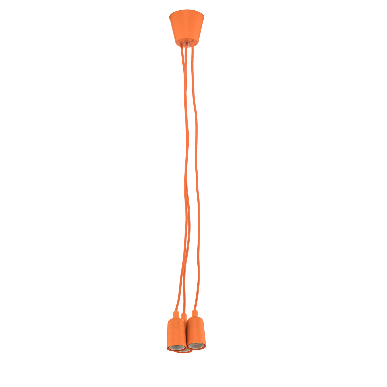 Brasil hanging light, orange, 3-bulb