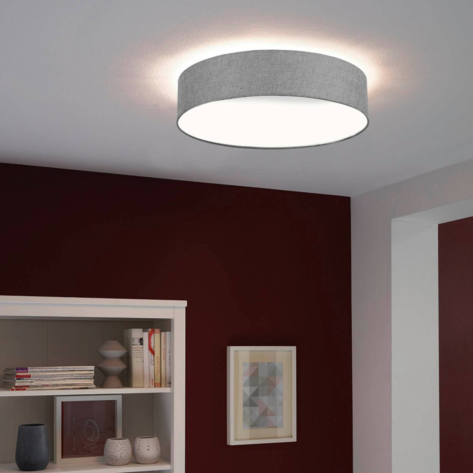 EGLO connect Romao-C lampa sufitowa LED szara 57cm