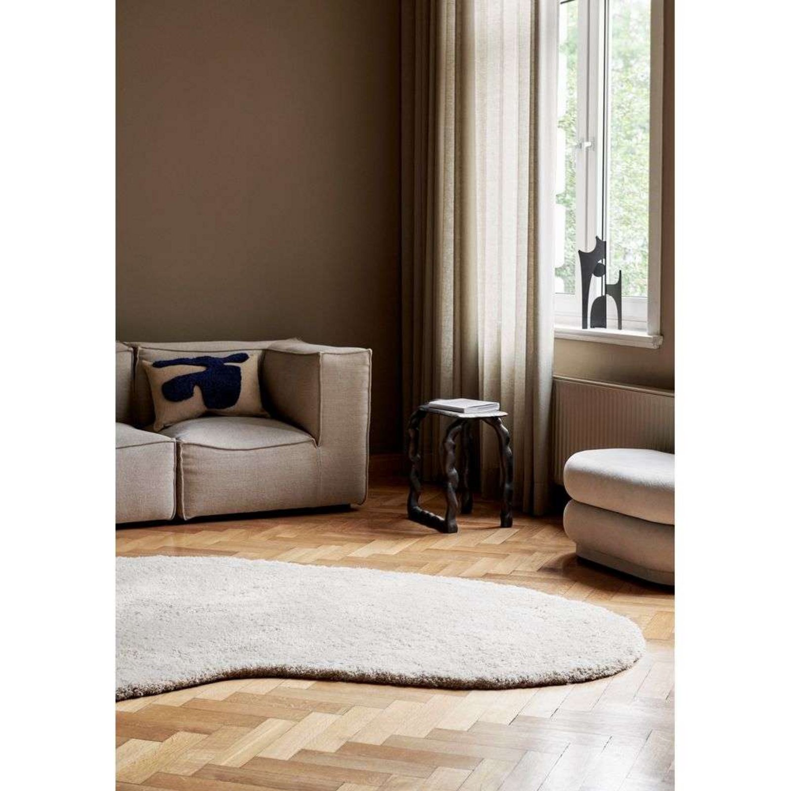 Forma Wool Rug Small Off-White - ferm LIVING