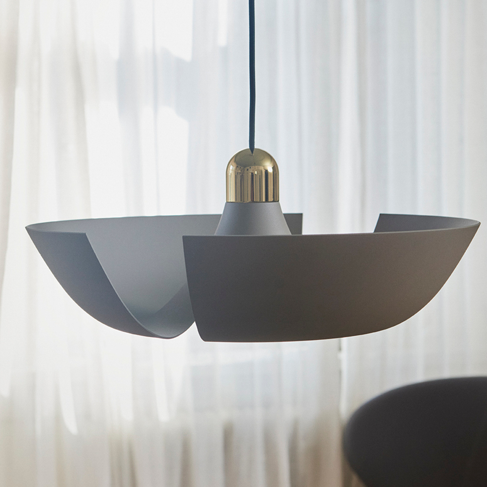 Cycnus Pendelleuchte Ø45 Taupe/Gold - AYTM