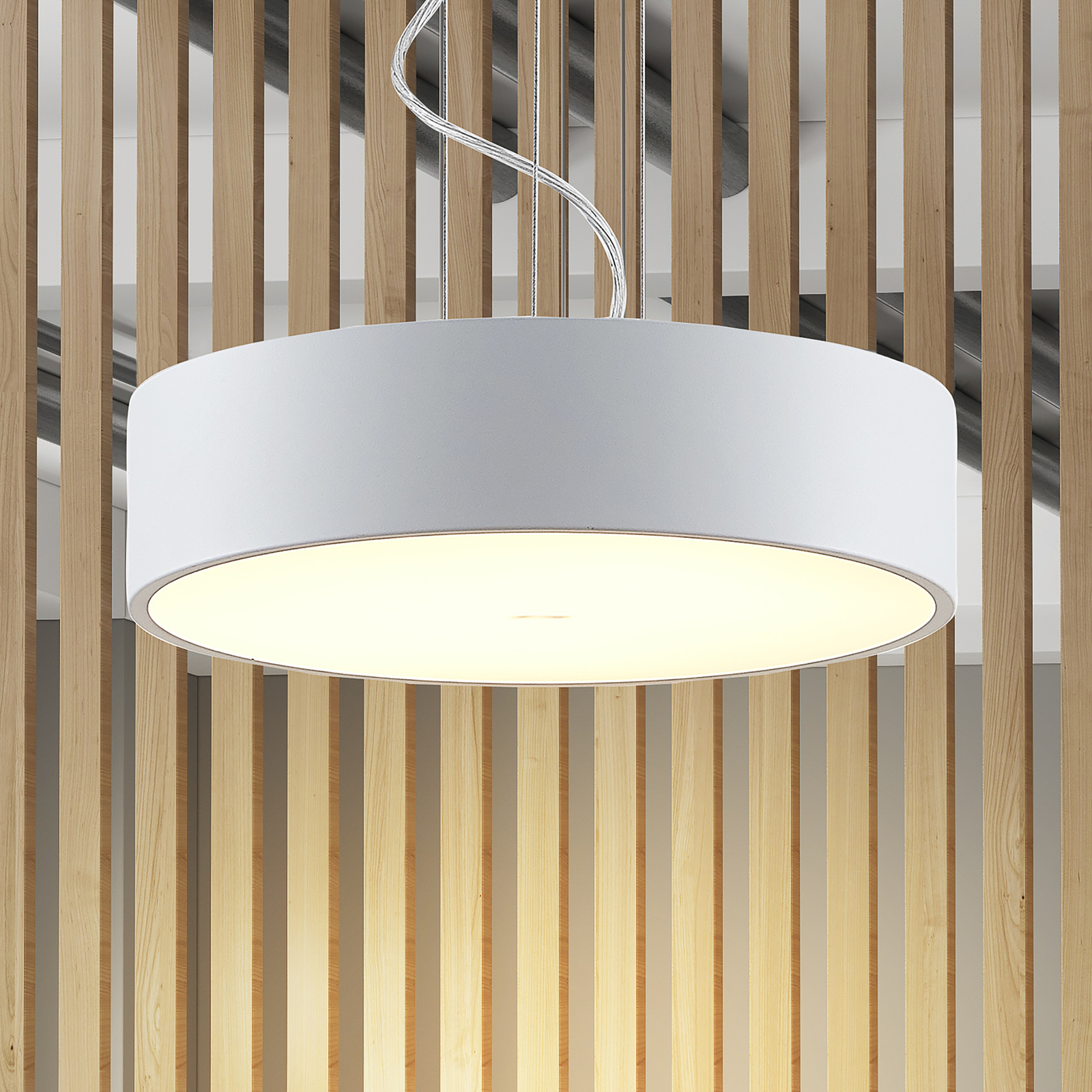 Arcchio Noabelle LED-hengelampe, hvit, 40 cm