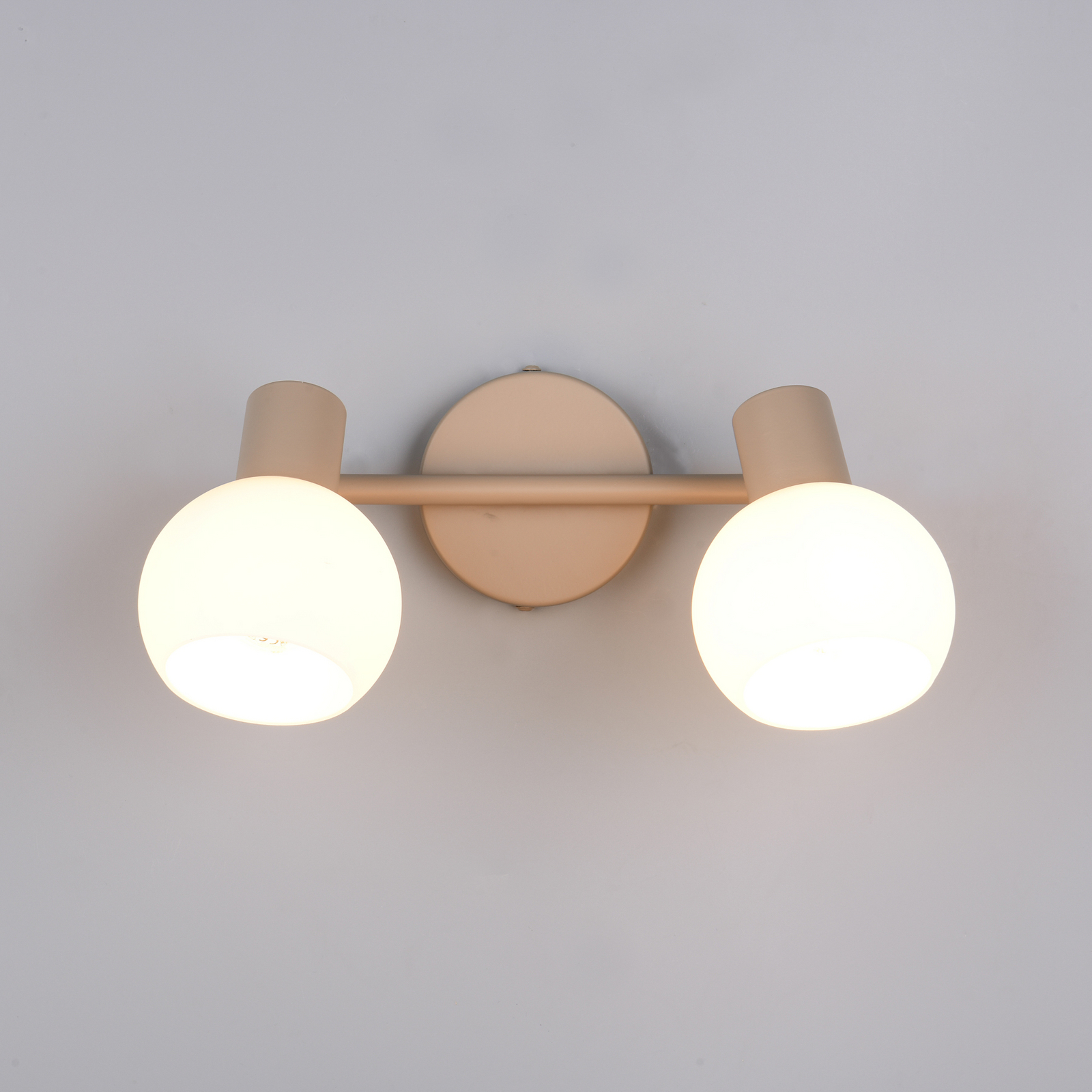 Plafoniera Boba, a 2 luci, beige, E14, metallo Plafoniera Boba, a 2 luci, beige, E14, metallo