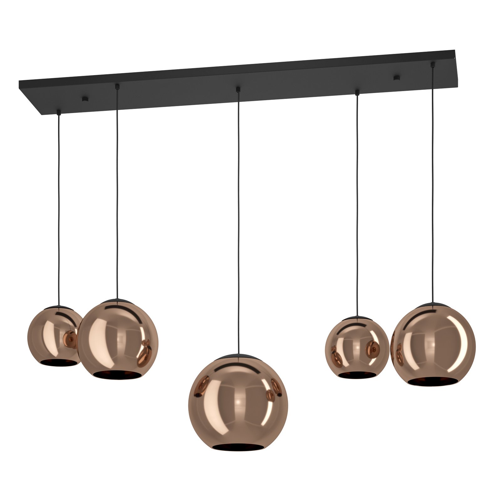 EGLO Stars Of Light hanglamp Cordoba, 5-lamps lang, koper
