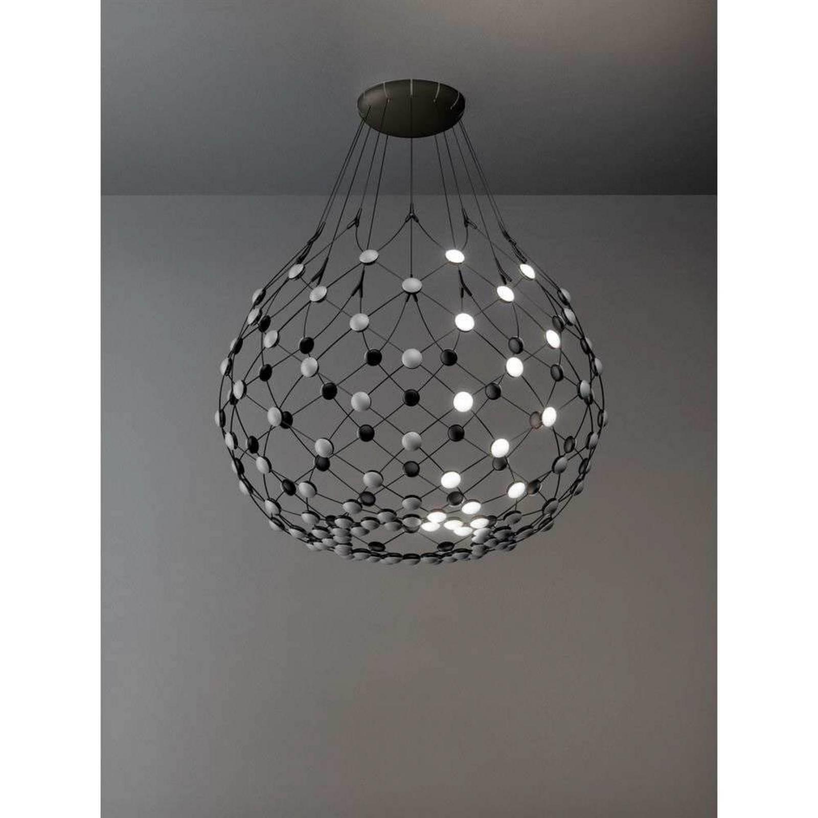  Luceplan Luceplan Mesh Wireless Hanging Light, ø 100 Cm, 4 M, Bluetooth 