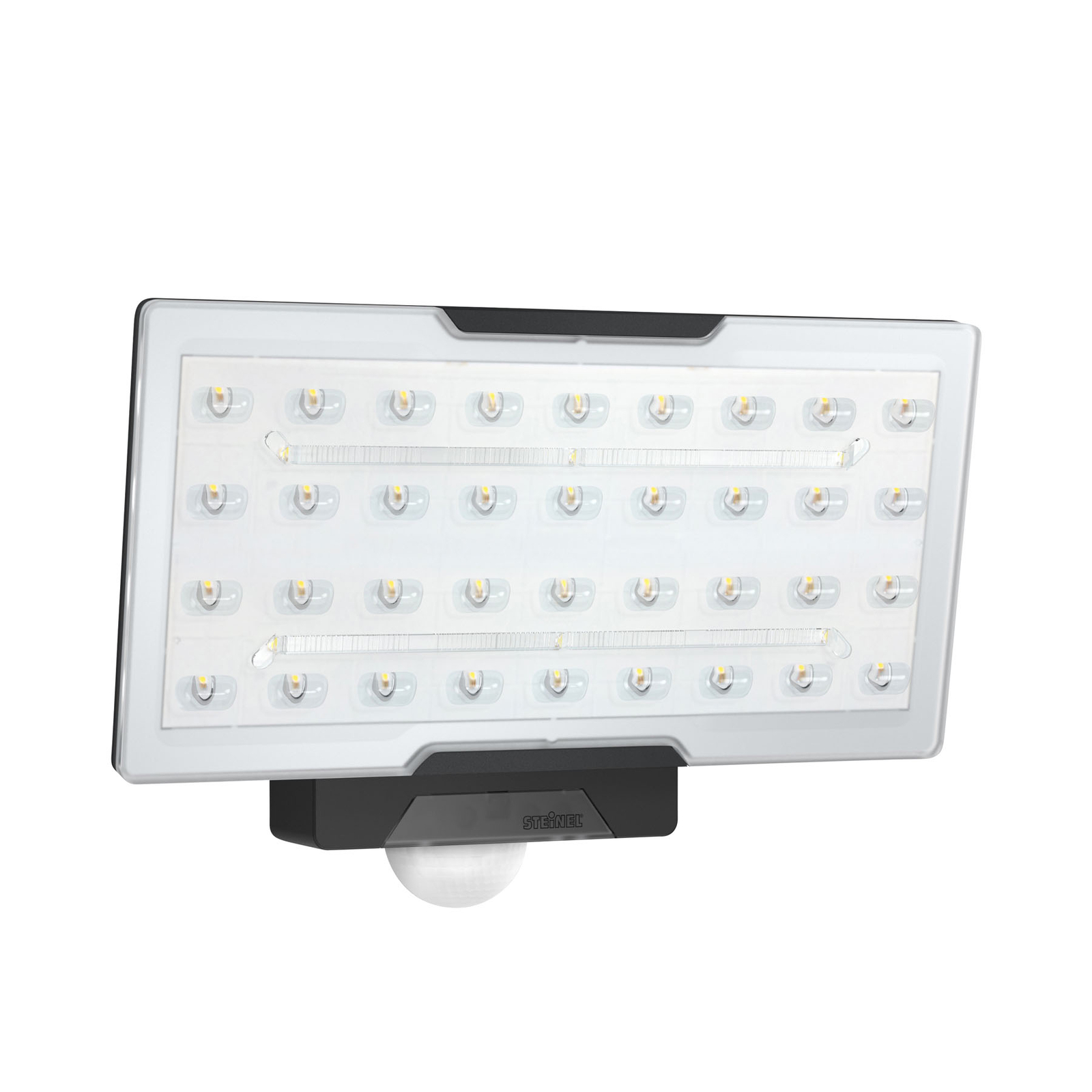 Steinel STEINEL XLED Pro Wide LED outdoor spotlight black, aluminium, plastic, 24.8 W, energy efficiency: A+, W: 26.5 cm, H: 18.8 cm