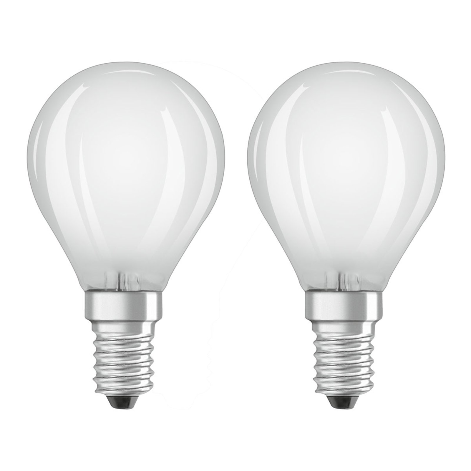 OSRAM LED drop lamp E14 4W warm white 2-pack