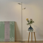 Raggio LED floor lamp, 2-bulb