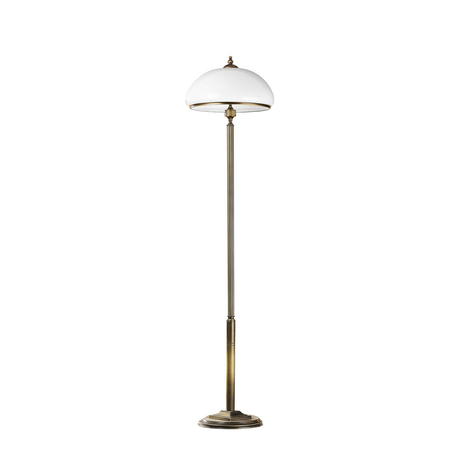 Petro floor lamp with a glass lampshade