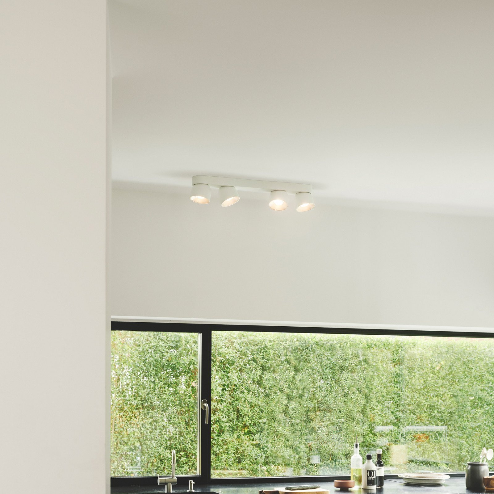 Nordlux Downlight Pitcher GU10 cu patru flăcări metal alb - Camera de zi / sufragerie - modern