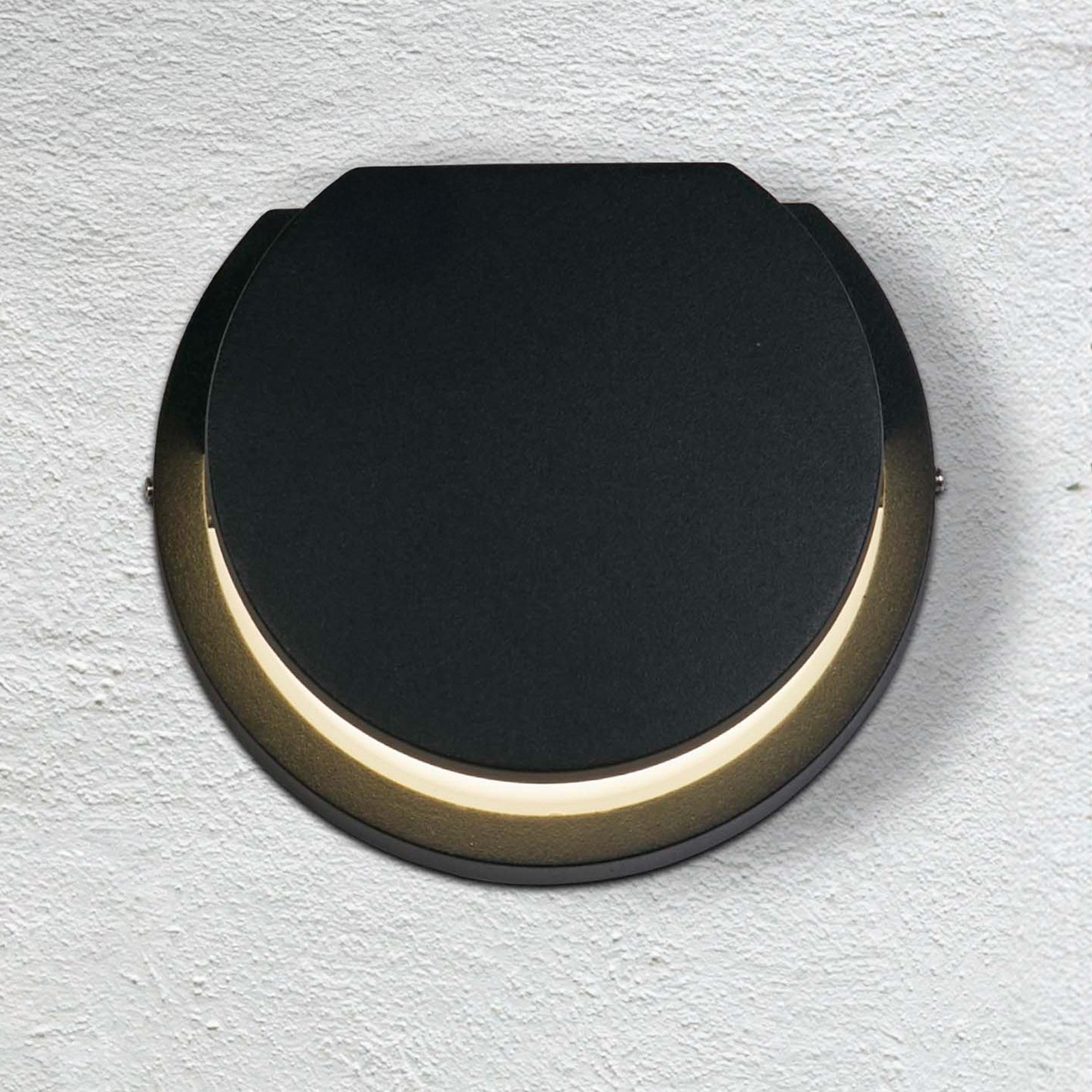 Vonkajšie nástenné svietidlo Chiswick, čierna, šírka 14 cm, kov