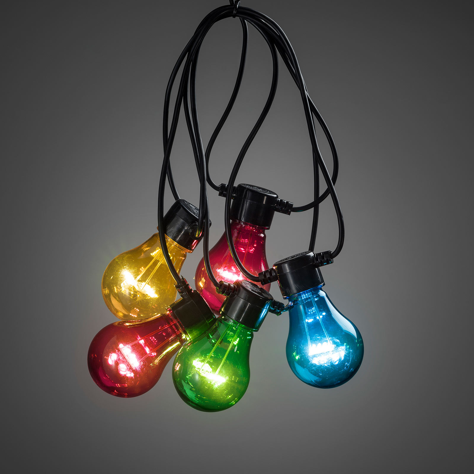 LED lichtketting biergarten uitbreiding, kleurrijk