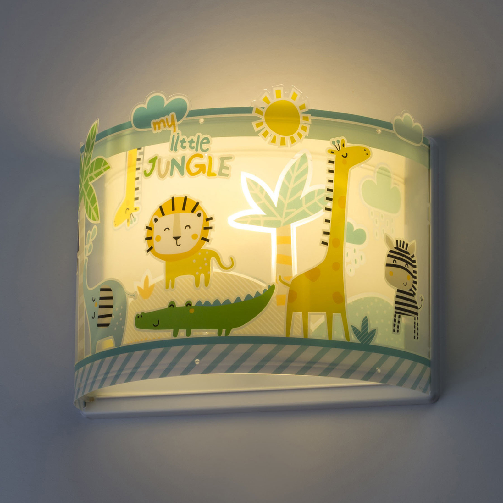 Little Jungle wandlamp voor kinderen met stekker