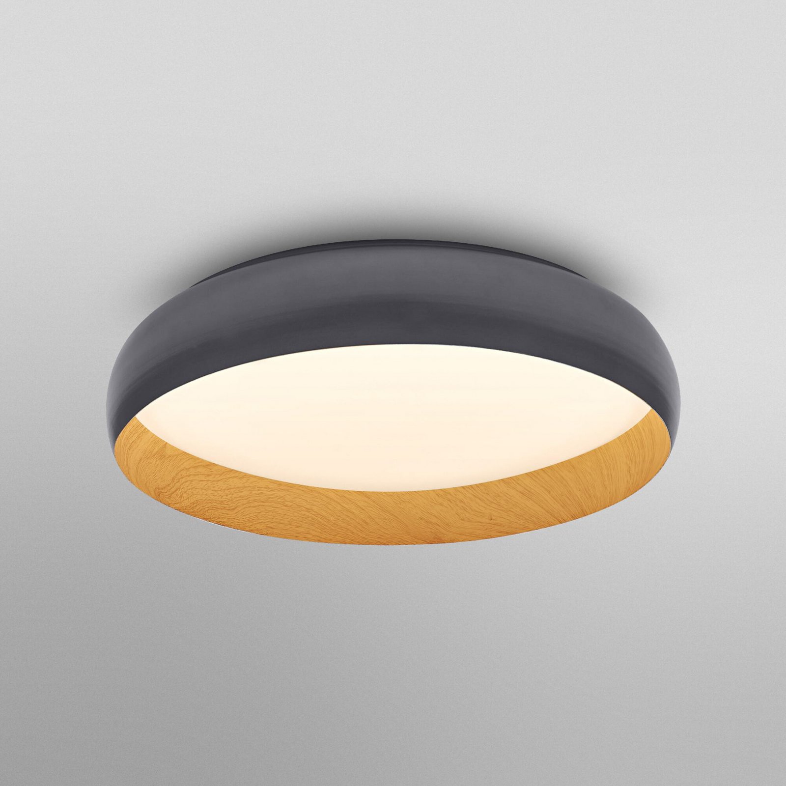 OSRAM LED-loftlampe ORBIS LIVIA, Ø 52 cm, grå, metal, dæmpbar