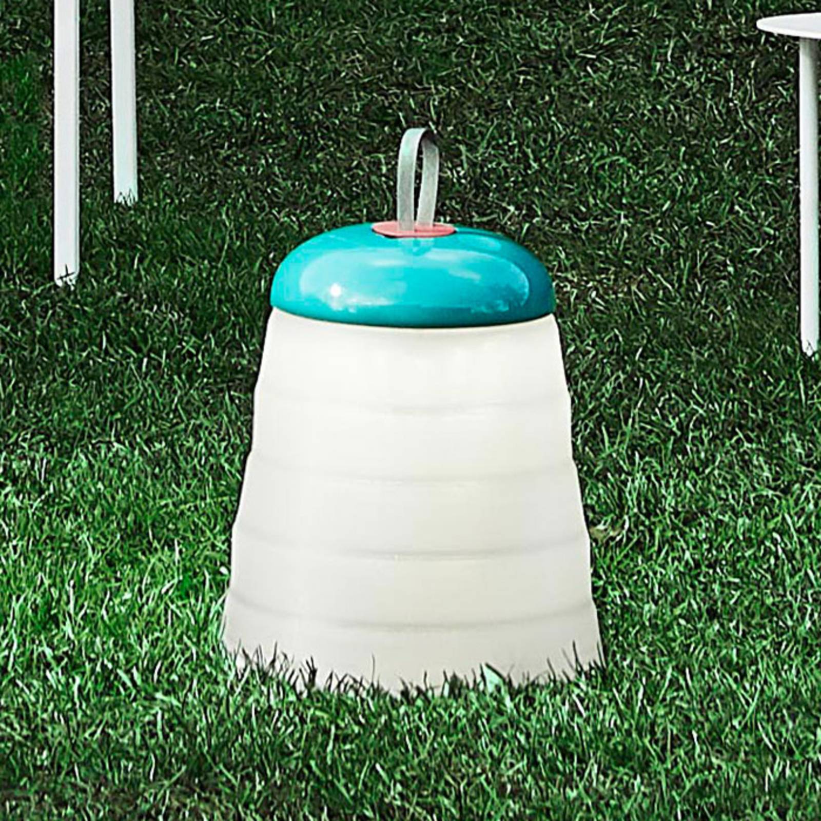FOSCARINI Foscarini Cri LED outdoor light, green, silicone, ABS, PMMA, 2.4 W, energy efficiency: A, H: 31 cm